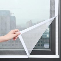 폴딩도어방충망 주름방충망 스텐방충망 사용자 정의 크기 안티모기 창 화면 자기 접착 모기장 여름 곤충 방지 문, white 90CM+100CM