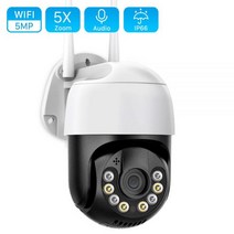 가게CCTV 강아지 홈캠 홈 실외 현관 문 농막 CCTV 5MP 5 배 줌 PTZ 카메라 야외 와이파이 H265 3MP 오디오 무선 비디오 감시 1080P AI 추적 보안 IP, 2MP NO SD Card_영국 플러그