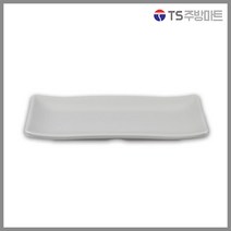 [돌산멜라민] 세빗살 사각 생선 접시 (무광) - 멜라민 생선구이접시, 그레이