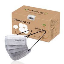 (여름용) 오가닉랩 내추럴 코튼 마스크 대형 소형 베이지 그레이 유기농 메쉬 코튼 OCS100%인증
