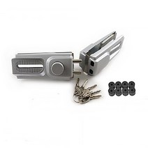 강화유리문열쇠 강화도어 잠금장치 양문용 육각키 5개, 기본