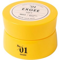 일본직발송 6. EXGEE 헤어 왁스 맨즈 스타일링제 소프트 왁스 SOFT WAX 쇼트＆미디엄 헤어의 향해 B0BJ1CS, One Size, One Color