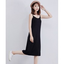 어깨끈원피스 휴가지 여름 20대 블랙 화이트 그레이 일자원피스