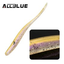 ALLBLUE 크레이지 슬러그 130mm 6 개가방 소프트 낚시 미끼 농어 인공 미끼 실리콘 웜 샤드 장어 Needfish 낚시 태클, 색상 F