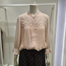 올리비아로렌 올리비아로렌 플리츠 주름 여름 블라우스 VOCNLXM3121
