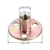 번데기너트 유볼트 너트 나비앙카 인서트 사각 화스너 팝 스트롱앙카 앙카 로크 가시 고장력볼트 육각볼트규격 전산볼트 팝너트 볼트 가시너트 10Pcs M6 M8 M10 브래드 홀 티, [02] Bronze M8x37x2.5mm