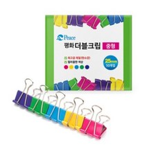 평화 사무용 더블크립 중형 25mm 50p, 4개