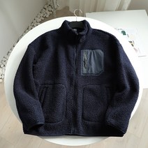 남자블랙코트 복 합 일체 융털 남성 산계 코디 두꺼운 보온 램스 울 스탠딩카라 캐주얼 맨투맨 2762117094