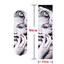 스노우보드데크 스노보드 스노우보드장비 e win 2021 dropshipping 스케이트 그립 테이프 롱 테이프 8423cm 사포 인쇄 미끄럼 방지 테이프 스티커, 마릴린 먼로