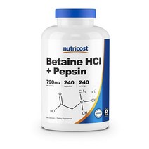 뉴트리코스트 베타인 HCl 790mg 펩신함유 240캡슐