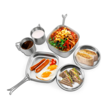 사각스텐코펠세트 백패킹용코펠 캠핑용1인코펠