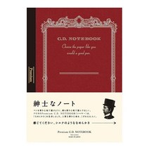 Apica 아피카 프리미엄 CD 신사 노트 만년필 모눈 노트 A6 사이즈 레드 96매