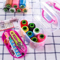 반짓고리 재봉실 손가락 골무 재단 쪽 가위 핀 줄자풀세트 바늘 꽂이 지퍼 수선 재봉사 반짇고리함 반짇고리 실타래 미싱 실 바늘 바느질함 인형 부자재 반지고리
