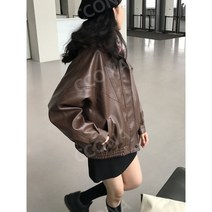 자켓 가죽 레더 여성 크롭 노카라 여자 라이더 블랙 숏 지컷 에코레더 간절기