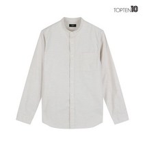탑텐 남성 옥스포드 밴드카라 셔츠_MSA3WC1902_분당점