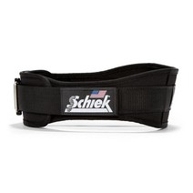 Schiek Sports 2004 리프팅 벨트 - 파워 리프팅을 위한 12.1cm(4.75인치) 허리 지지대 469137, X-Small, Black, Black