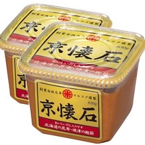 Marukome 마르코메 [일본발송] 교토 카이세키 수 프 스톡 미소 된장 650g 2팩, 2개