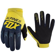 ALPINES-폭스 더트포 모토크로스 장갑 남성 오프로드 MTB 산악 자전거 레이싱 BMX ATV MX 바이크 오토바이 사이클링, M, [12] Yellow Blue