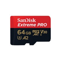 샌디스크 익스트림 프로 마이크로SD카드 64GB QXCU, 샌디스크 익스트림 프로 마이크
