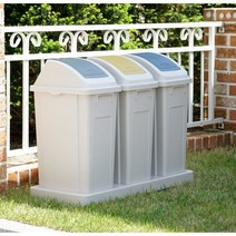 창신리빙 프랑코 대용량 분리수거함 150L(50X3) 3칸