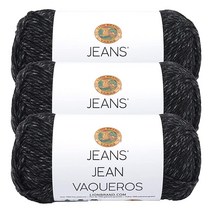 3팩 Lion Brand Yarn 청바지 실 탑 스티치 USA 미국, 1 Pack, Top Stitch