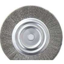그라인더용 스텐 평브러쉬 200MM 내경16MM 철브러쉬 연마