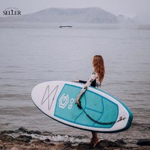 패들보드 보트 블루 서핑보드, 레이크 블루-알루미늄 합금 패들 세트