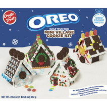 오레오 미니 빌리지 하우스 쿠키 키트 (4팩) Oreo Mini Village Cookie Kit 크리스마스 쿠키 하우스 4개를 만들수 있어요