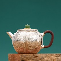 수제 복고풍 찻주전자 은다관 은탕관 순은 순은 99.9% 다도 차 도구, 단일사이즈, 은다관 149g