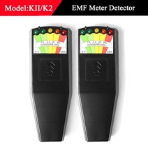 EMF측정기 K2 전자기장 EMF 가우스 미터 사냥 탐지기 휴대용 5 LED, 03 2PCS Black