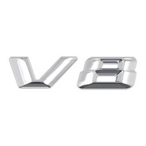 자동차 엠블럼 차량 새차선물 BMW 벤츠 기아 앰블럼 3d 크롬 블랙 V8 로고 글자 자동차 펜더 엠블럼 배지 스티커 액세서리 AMG 메르세데스 벤츠 GL ML SL 500 22, Chrome 14-16