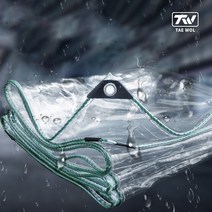 비닐막 포차 텐트 테라스 PVC 방풍 방수 -3mx6m, 투명, 1개