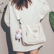 가방 대용량 캔버스천 여성 유행복 교과서 고등학교 대학교 크로스백 단아한 심플 쇼퍼백 954329392