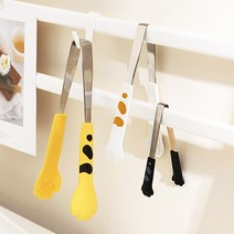 르리에 캐치캣 고양이 주방집게 소 + 중 + 대 세트, 블랙, 1세트