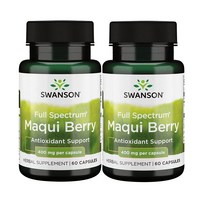 스완슨 Swanson Full Spectrum Maqui Berry 400mg 마퀴 베리 60캡슐 2개, 1개, 1