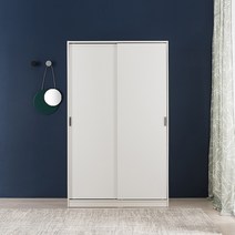 리바트 토피 1200 슬라이딩 옷장(행거형), 화이트오크