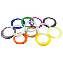 HATCHBOX 3D 펜-ABS1.75-SMP ABS 3D 펜 필라멘트 치수 정확도 +/- 0.05mm 총 1.75mm 12가지 색상 샘플 팩 - 색상당 20피트