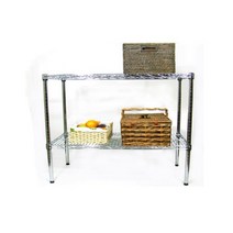 메탈 산업용 선반 공장 창고 수납 다용도 2단 KI18261, 봉높이／H, H1500