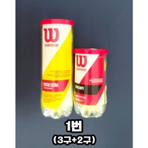 윌슨 테니스공 빠른배송 챔피언쉽 캔 볼 엑스트라 듀티 선수용 경기용 1캔(2구) 2캔(4구) 1캔(3구) 2캔(6구), 3캔(총9구)