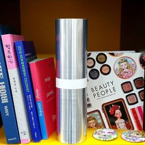 배너마켓 실루엣카메오 포트레이트 미니롤 컬러시트 시트지, 메탈릭 실버