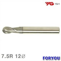 Foryou18194 와이지원 코팅볼엔드밀 파이 1개 드밀 초경 공작 절삭 엔 앤, 1