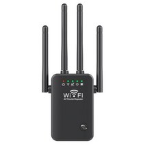 와이파이증폭기 익스텐더 24Ghz 무선 와이파이 리피터 1200Mbps 라우터 부스터 장거리 익스텐더 5G 신호 증, 02 Black_02 미국 플러그
