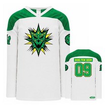 아이스하키용품 맞춤형 ICP 미친 광대 포세 제클 할로위키드 리들 하키 자수 저지, 135.빨간 - S