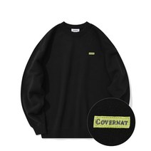 커버낫 와펜 어센틱 로고 맨투맨 블랙 634970