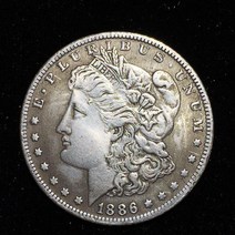 기념주화 미국 여왕 모건 오리지널 골드 실버 주화 리버티 메달 1 달러 수집품 챌린지 크리스마스 선물