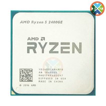 CPU AMD Ryzen 5 2400GE R5 3.2 GHz 쿼드 코어 8 스레드 35W 프로세서 YD2400C6M4MFB 소켓 AM4 라이젠 중고 씨피유 쿨러 미포함, 한개옵션0