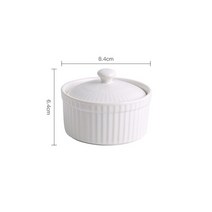 커버 밴드 세라믹 Shufulei 베이킹 그릇 고온 내성 디저트 푸딩 그릇 아기 찐계란 가정용 오븐 그릇, YELLOW