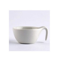 종지 미디움/스몰사이즈 도자기종지와 핑거푸드용 종지 업소용, F05_고리소스종지, 흰색