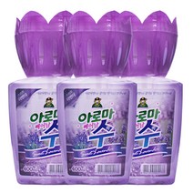산도깨비 아로마 수 방향제 400ml 3개 라벤더향 거실 주방 냄새제거 화장실 욕실, 라벤더