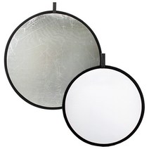 매틴 반사판 실버/화이트 56cm - 국산/휴대간편 - 실내외/스튜디오 촬영시 광원조절 필수품